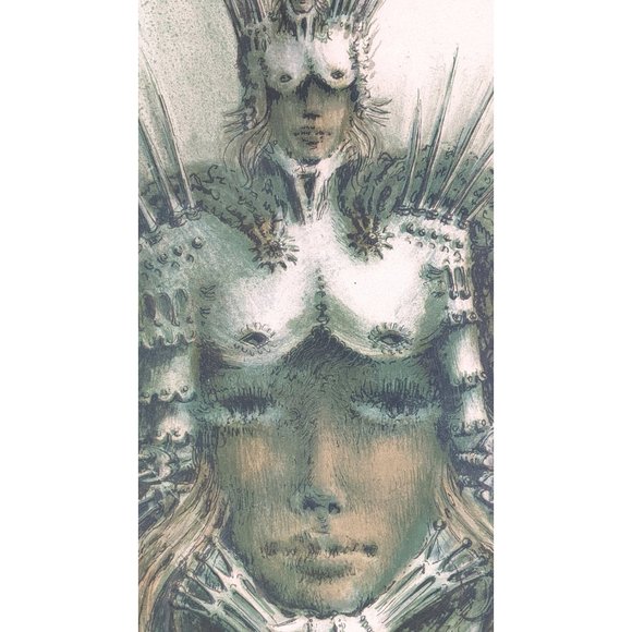 Francis de Lassus Saint Geniet "Untitled-Head" lithograph, signed Artist Proof - Picture 4 of 9